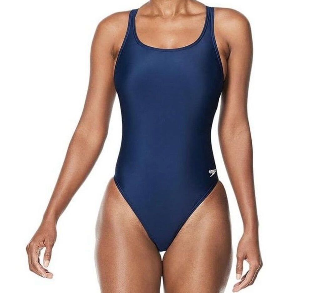 Speedo Pro LT Super Pro One Piece Swimsuit Size 6 Nautical Navy New With Tags